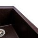 Гранитная мойка для кухни Platinum 4150 SOKIL матовая Шоколад