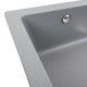 Гранітна мийка для кухні Platinum 7945 Paruana матова (сірий металік)
