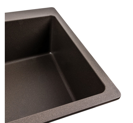 Гранітна мийка для кухні Platinum 7850 Bogema матова Темна скеля