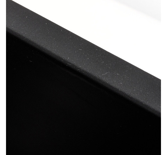 Гранітна мийка для кухні Platinum 4040 RUBA матовий чорний