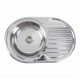 Кухонная мойка из нержавеющей стали Platinum 7750 ПОЛИРОВКА (0,8/180 мм)