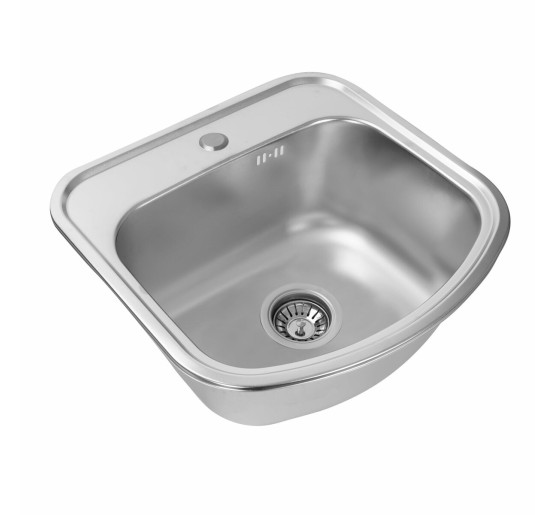 Кухонна мийка з нержавіючої сталі Platinum САТИН 4947 (0,8/180 мм)