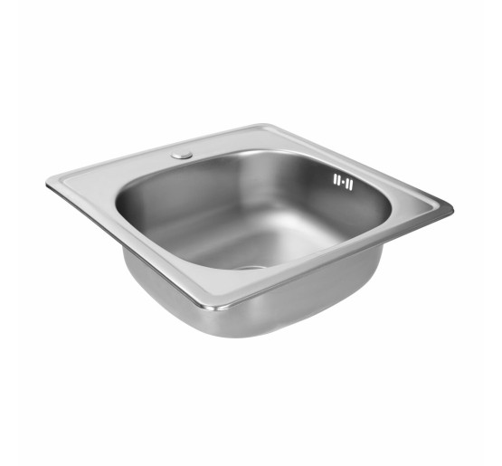 Кухонна мийка з нержавіючої сталі Platinum САТИН 4848 (0,6/170 мм)