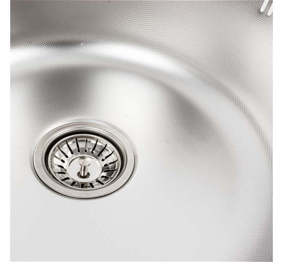 Кухонная мойка из нержавеющей стали Platinum ДЕКОР 7750 (0,8/180 мм)