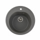 Гранітна мийка для кухні Platinum 510 LUNA матова Сірий мусон