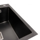 Мойка PVD Platinum Handmade HSBB 500x500x220 черная (квадратный сифон, 3.0/1.0)