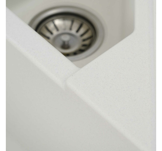 Гранітна мийка для кухні Platinum 9950 PANDORA матова Біла