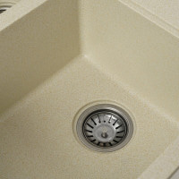 Гранітна мийка для кухні Platinum 7850 HARMONY матова Пісок