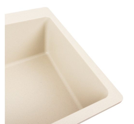 Гранітна мийка для кухні Platinum 7850 Bogema матова (айворі)