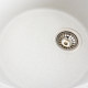 Гранітна мийка для кухні Platinum 5847 ONYX матова (біла в крапку)