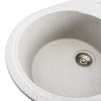 Гранітна мийка для кухні Platinum 5847 ONYX матова (топаз)