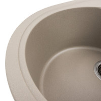 Гранітна мийка для кухні Platinum 5847 ONYX матовий Титан