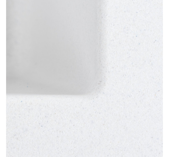 Гранитная мойка для кухни Platinum 4040 RUBA матовая белая