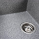 Гранітна мийка для кухні Platinum 6550 LOTOS матовий Сірий