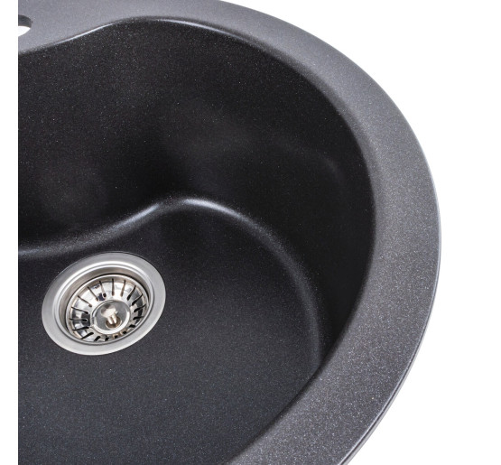 Гранітна мийка для кухні Platinum 480 TURAS матовий Моріон