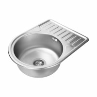 Кухонна мийка з нержавіючої сталі Platinum САТИН 5844 0,8/180 мм)