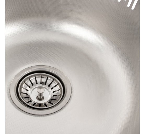 Кухонна мийка з нержавіючої сталі Platinum ДЕКОР 450 (0,6/170 мм)