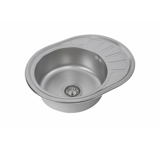 Кухонна мийка з нержавіючої сталі Platinum САТИН 5745 (0,8/180 мм)