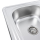 Кухонна мийка з нержавіючої сталі Platinum ДЕКОР 7850D (0,8/180 мм)