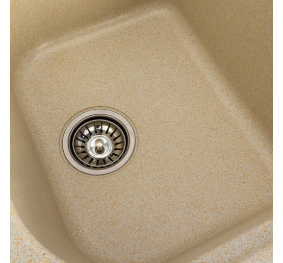 Гранітна мийка для кухні Platinum 7950 Equatoria глянець Пісок