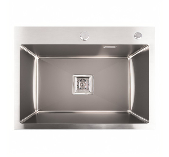Кухонна мийка Platinum Handmade HSB 580х430х220 (квадратний сифон,3.0/1.0)