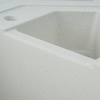 Гранітна мийка для кухні Platinum 9950 PANDORA матова Біла в крапку