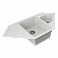 Гранітна мийка для кухні Platinum 9950 PANDORA матова Топаз