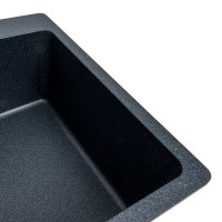 Гранітна мийка для кухні Platinum 7850 Bogema матова (антрацит)