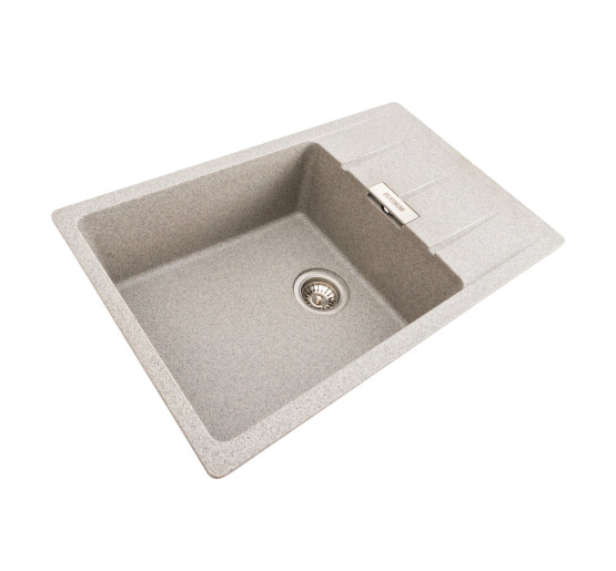 Гранітна мийка для кухні Platinum 7850 ROMA матова (сіра)