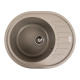 Гранітна мийка для кухні Platinum 6250 SOUL матовий Титан