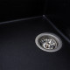 Гранітна мийка для кухні Platinum 6550 LOTOS матовий Чорний металік