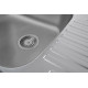 Кухонна мийка з нержавіючої сталі Platinum САТИН 6349 (0,8/180 мм)