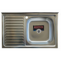 Кухонна мийка з нержавіючої сталі Platinum САТИН 8050 R (0,5/160 мм)
