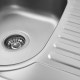 Кухонна мийка з нержавіючої сталі Platinum САТИН 5848 (0,8/180 мм)