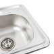 Кухонна мийка з нержавіючої сталі Platinum ДЕКОР 3838 (0,6/160 мм)