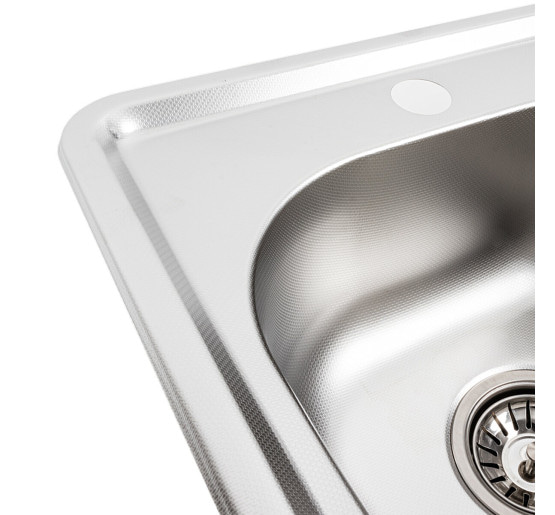 Кухонная мойка из нержавеющей стали Platinum ДЕКОР 3838 (0,6/160 мм)