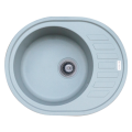 Гранітна мийка для кухні Platinum 6250 SOUL матова Сірий мусон L