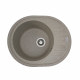 Гранітна мийка для кухні Platinum 6250 SOUL матова Карамель