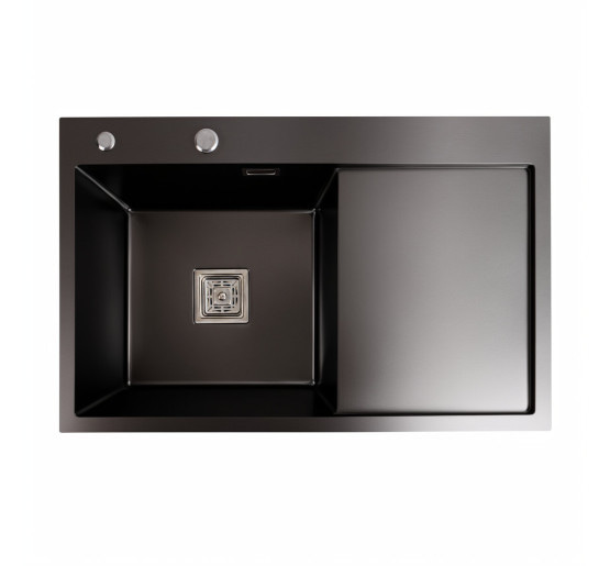 Кухонная мойка Platinum Handmade 78*50В PVD черная