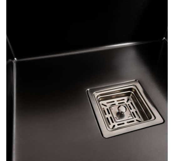 Кухонна мийка Platinum Handmade 78*50В PVD чорна