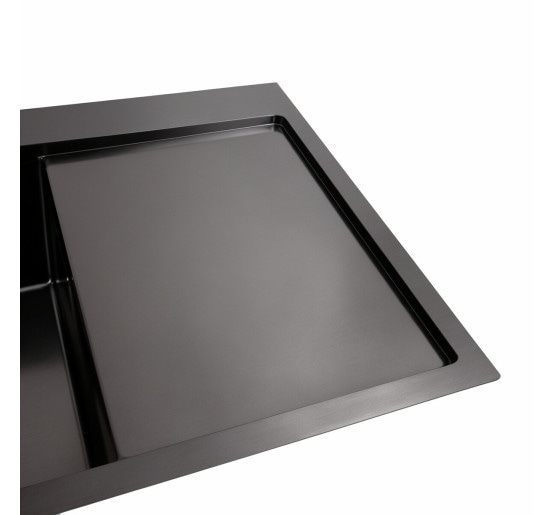 Кухонная мойка Platinum Handmade 78*50В PVD черная