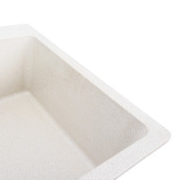 Гранітна мийка для кухні Platinum 7850 Bogema матова (біла в крапку)