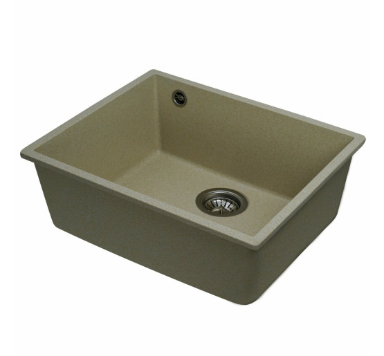 Гранітна мийка для кухні Platinum 5444 OASIS матова Пісок