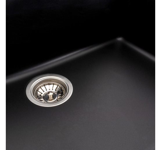 Гранітна мийка для кухні Platinum 7945 Paruana матова (чорна)