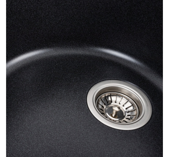 Гранітна мийка для кухні Platinum 7750 LIRA матовий Карбон