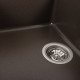 Гранитная мойка для кухни Platinum 6550 INTENSO матовая Темная скала
