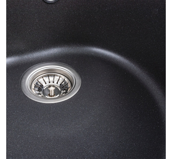 Гранітна мийка для кухні Platinum 510 LUNA матовий Моріон