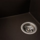 Гранітна мийка для кухні Platinum 7843 SOLID матова Темна скеля