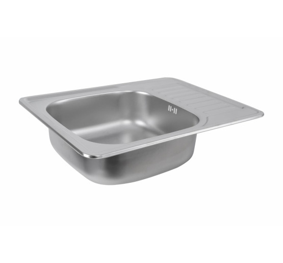 Кухонна мийка з нержавіючої сталі Platinum 6550 САТИН (0,8/180 мм)