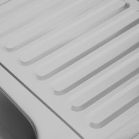 Кухонна мийка з нержавіючої сталі Platinum САТИН 8050 L (0,5/160 мм)